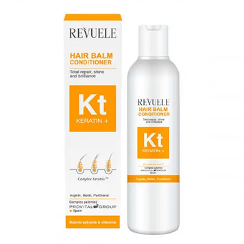 Кондиціонер для пошкодженого та ламкого волосся REVUELE KERATIN+, 200 мл REVUELE-KERATIN-CONDITIONER-200ML фото