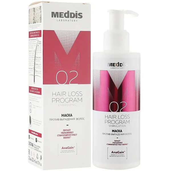 Маска проти випадіння волосся Meddis Hair Loss Program, 200 мл MEDDIS-MASK-200ML фото