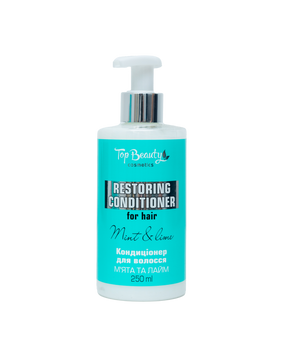 Кондиціонер для волосся Top Beauty Restoring Conditioner Мята та Лайм відновлюючий та очищуючий, 250 мл TB-RST-CON-250ML фото