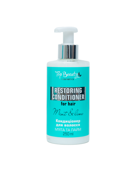 Кондиціонер для волосся Top Beauty Restoring Conditioner Мята та Лайм відновлюючий та очищуючий, 250 мл TB-RST-CON-250ML фото