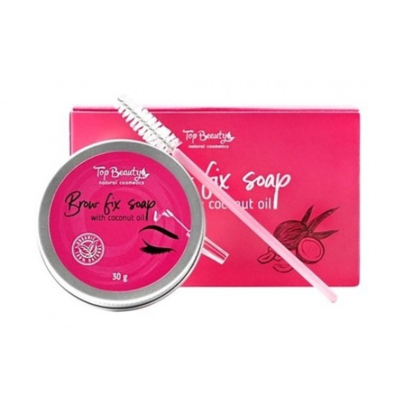 Top Beauty Brow Fix Soap with Coconut Oil – Perfect Brows Every Day, 30 g