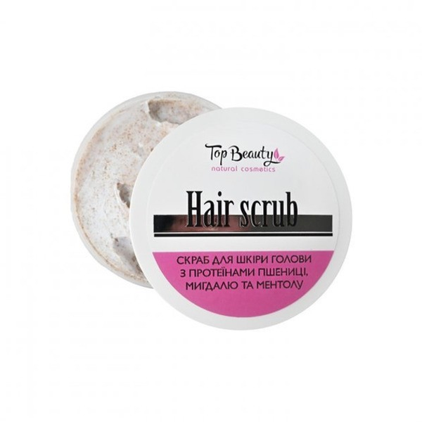 Top Beauty Scalp Peeling Scrub with Wheat Proteins & Menthol, 250 ml