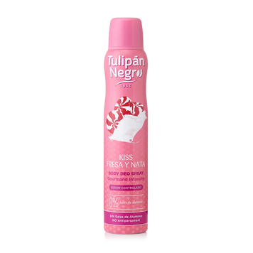 Tulipan Negro Body Deodorant Spray Strawberry Cream – Freshness & Delicate Scent, 200 ml