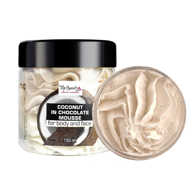 Top Beauty Coconut Chocolate Body & Face Butter Soufflé, 150 ml